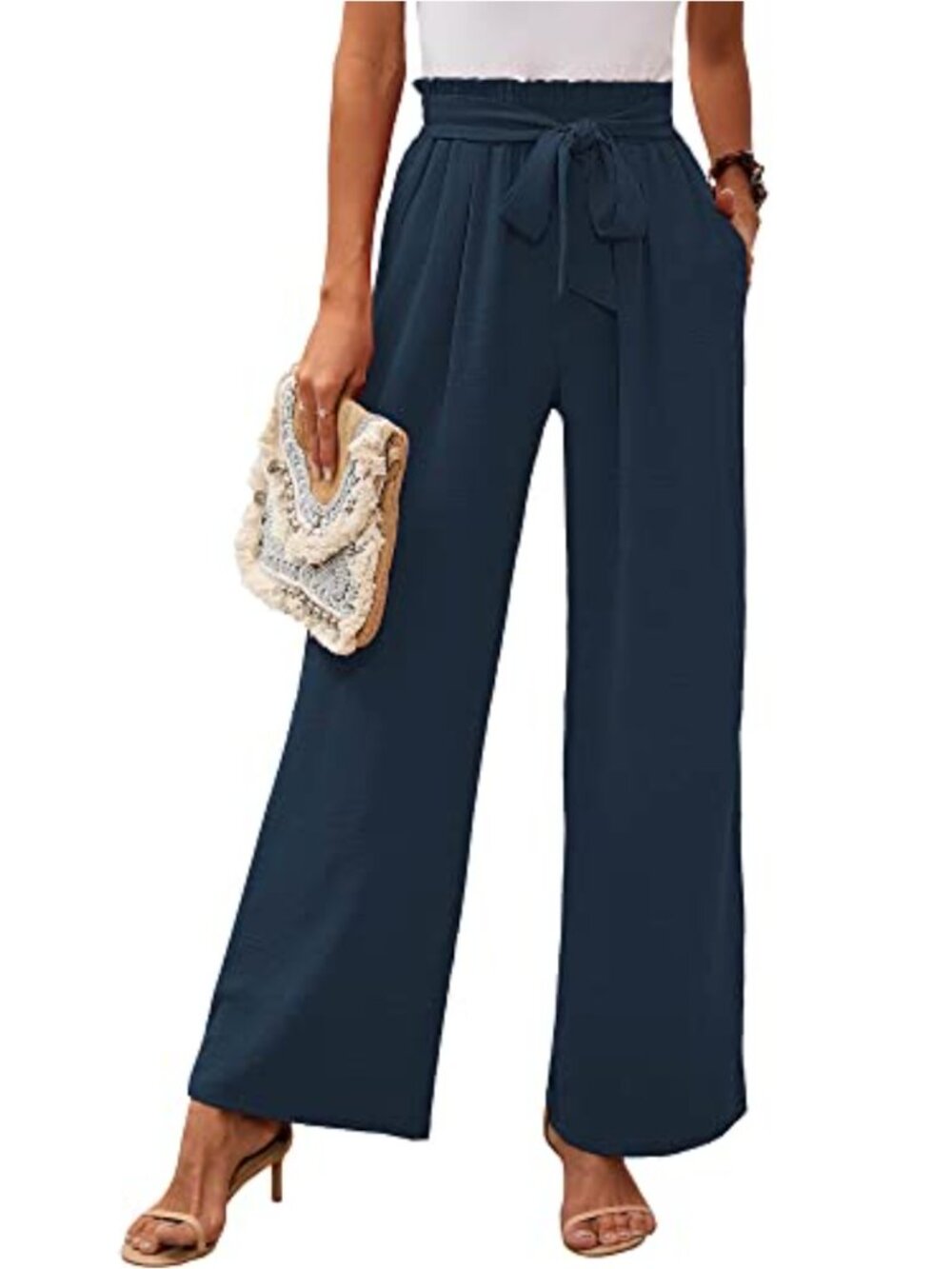 Women's High Waisted Wide Leg Pants with Pockets